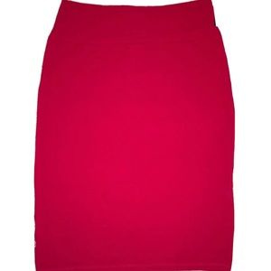 Medium LuLaroe Cassie Skirt Red New With Tag Fitted Pencil Skirt